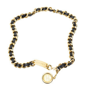 Chanel CC Medallion Leather Chain Belt